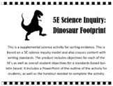 5E Science Inquiry Activity: Dinosaur Footprints