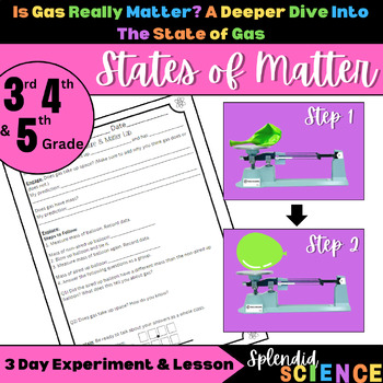 Preview of Temperature & Matter Lab- Is Gas Really Matter? With Extension