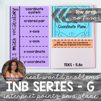 Preview of 5G2 Interpreting Coordinate Grids & Graphs Interactive Notebook Series