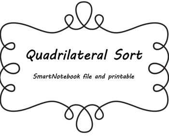 Preview of Quadrilateral Sort - SmartNotebook File
