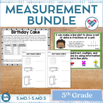 Preview of Measurement Bundle 5th Grade