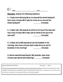 5.MD.A.1 Measurement and Data Word Problems 5th Grade Common Core Math Sheets