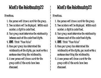 5.NBT.1 Activity - What's the Relationship? by DBL Teach | TpT
