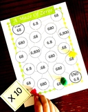5.NBT.A.1 A Maze of Zeros Game | Multiply by 10, 100, 1/10