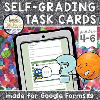 Preview of 5NBT4 Rounding Decimals Digital Quiz for Google Forms™ | Distance Learning