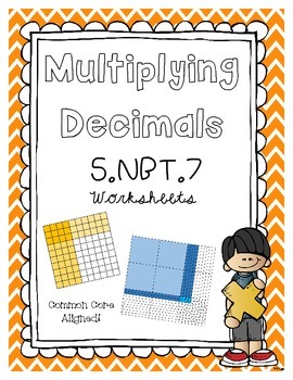 5 nbt 7 multiplying decimals using partial product area models by angela ido