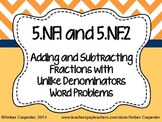 5.NF Adding and Subtracting Fractions with Unlike Denomina