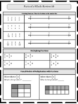 5th grade fractions review 5nf or morning work distance