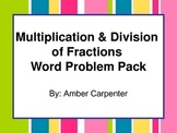 5.NF: Multiplication and Division of Fractions - Word Problems
