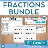 Fractions Bundled Set 5th Grade