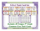 5.OA.2 5th Grade Math Task Cards - 5 OA.2 Write Simple Exp