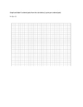 Preview of Common Core (5OAB3) Function Tables Quiz