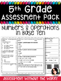 5TH GRADE ASSESSMENT PRINTABLES Numbers & Operations in  B