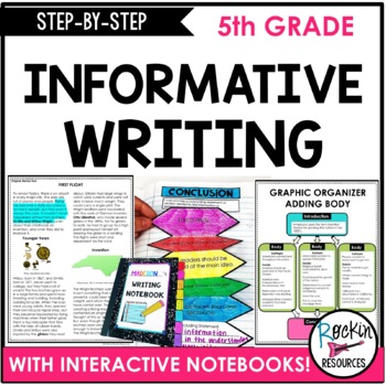 Preview of 5TH GRADE INFORMATIVE WRITING | RESEARCH WRITING | FIFTH GRADE ESSAY WRITING