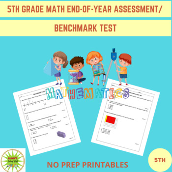 Preview of 5TH GR. MATH DIAGNOSTIC/BEGINNING/END-OF-YEAR/BENCHMARK TEST/ALL STANDARDS