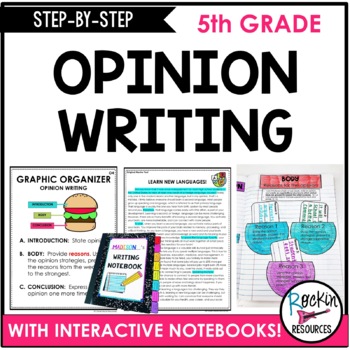 Preview of 5TH GRADE OPINION WRITING | ESSAY WRITING FOR FIFTH GRADE OPINION WRITING