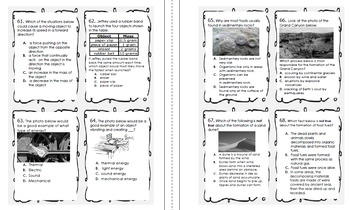 5th Grade STAAR Science Test-Prep Task Cards, Practice ...