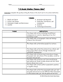 5TH Grade Social Studies 8 Themes QUIZ! (PDF)