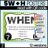 5Ws + H  Question & Comprehension Posters  {Who, What, Whe
