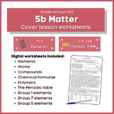 5b Elements and the Periodic Table Cover lessons