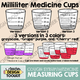 5mL to 30 mL Medicine Cups - Cough Syrup - Cold Medicine M