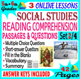 5th-6th Grade Reading Comprehension Passages (Social Studi