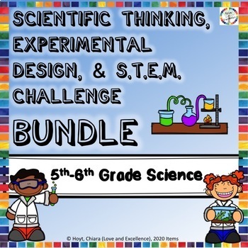 Preview of 5th & 6th Grade NGSS Science Curriculum: Experimental Design & STEM Challenges