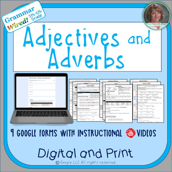 Preview of 5th-6th Grades: Part 5 Adjectives and Adverbs--Grammar Wired!