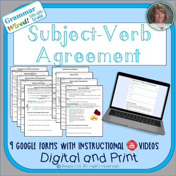 Preview of 5th-6th Grades: Part 8 Subject-Verb Agreement--Grammar Wired!