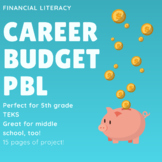 5th-8th Grade Math Career Budget Project-- PBL-- Financial Literacy