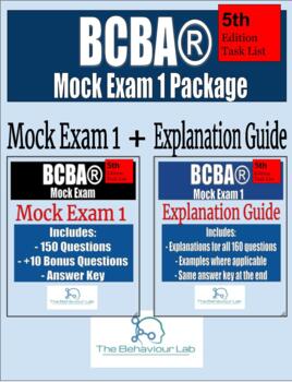 Preview of 5th Edition BCBA Mock Exam 1 + Explanation Guide | 5th Edition Task List