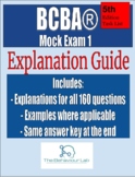 5th Edition BCBA Mock Exam 1 |  Exam Explanation Guide 1 |