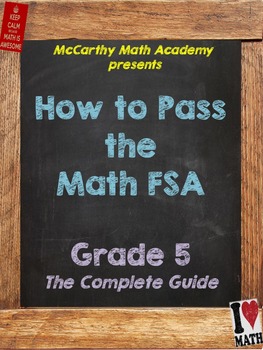 Preview of 5th FSA Math Test Prep with Videos | Perfect for DISTANCE LEARNING