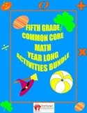 5th (Fifth) Grade Common Core Math Activities Bundle (55 P