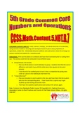 5th (Fifth) Grade Common Core Math - Adding and Subtracting Decimals Sort
