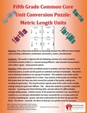 5th (Fifth) Grade Common Core - Metric System Length Unit 