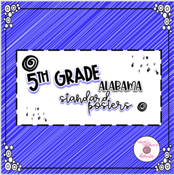 Preview of 5th-Fifth Grade Standard Posters-All Subjects {Alabama}