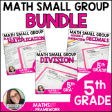 5th Gr Small Group Lesson Plans BUNDLE - Math Work Mats - 