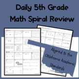 5th Grade 4th 9 Weeks SPIRAL MATH (Oklahoma Academic Standards)