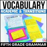 5th Grade Academic Vocabulary Word Work Games