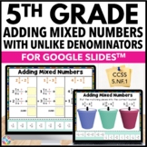 Adding Mixed Number Fractions with Unlike Denominators Wor
