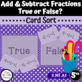 5th Grade Add & Subtract Fractions w/ Unlike Denominators 
