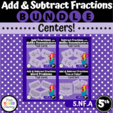 5th Grade Add and Subtract Fractions and Mixed Numbers | B