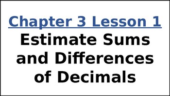 Preview of 5th Grade Adding and Subtracting Decimals Unit
