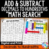 Adding and Subtracting Decimals Operations Color by Number