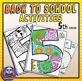 Preview of 5th Grade All About Me Back to School Activity - All about me booklet