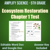 5th Grade Amplify Science:  Ecosystem Restoration Ch 1 Test
