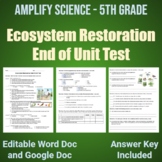 5th Grade Amplify Science: Ecosystem Restoration End of Unit Test