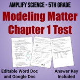 5th Grade Amplify Science Modeling Matter Chapter 1 Test
