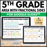 Find Area of Rectangles With Fractional Sides Worksheets A